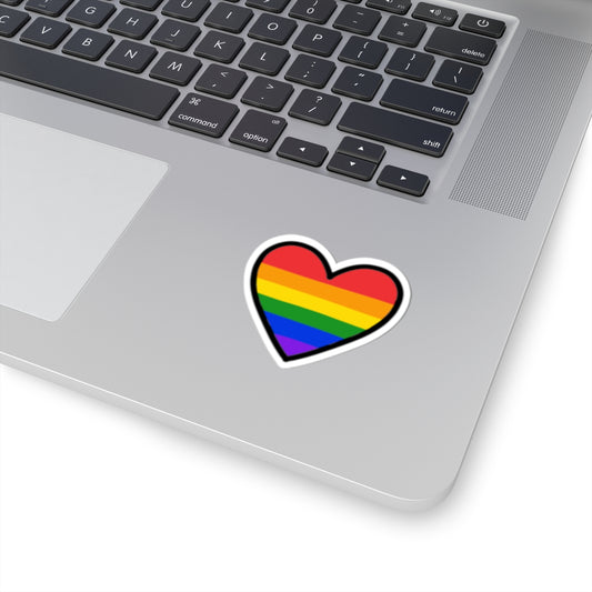 Rainbow Heart Sticker
