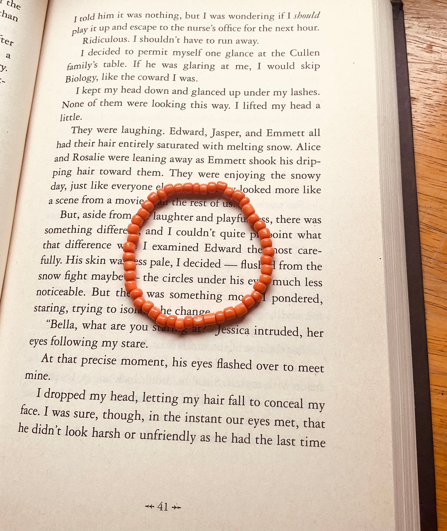 Orange Seed Bead Bracelets