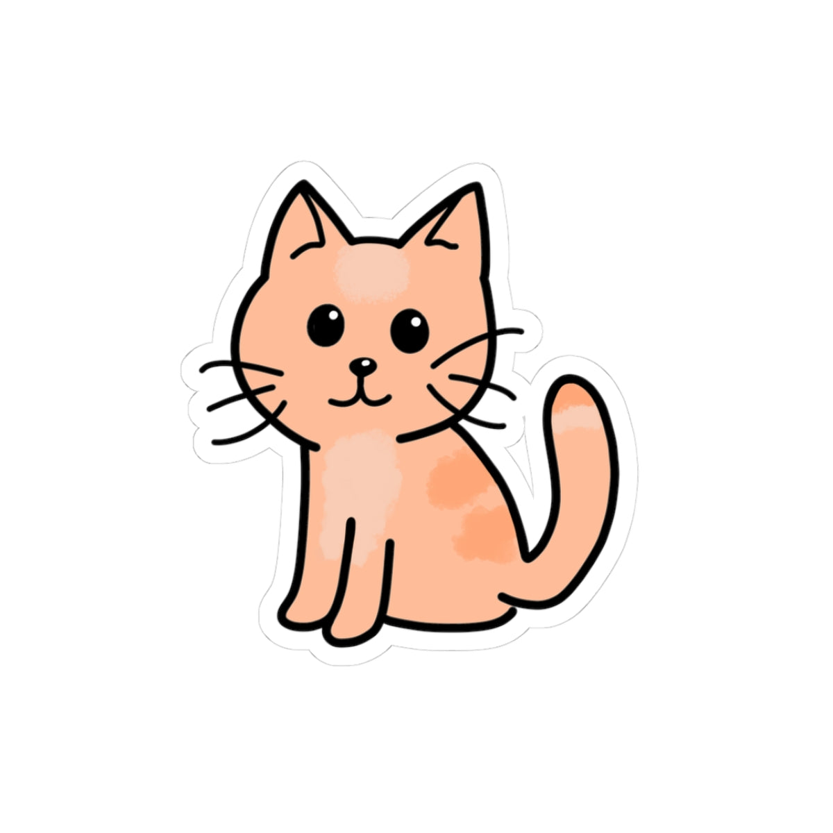 Orange Cat Sticker