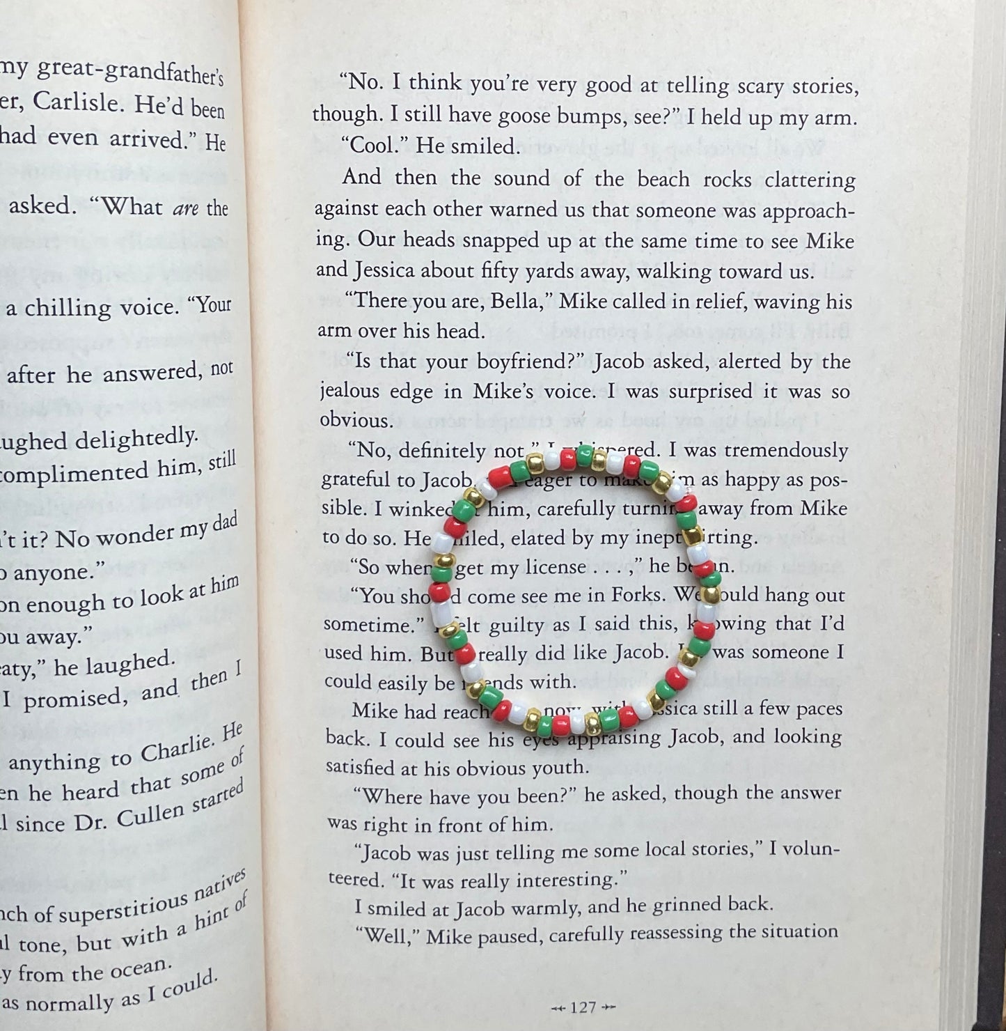 Christmas Seed Bead Bracelet