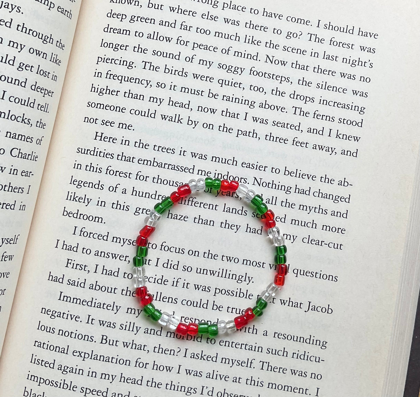 Christmas Seed Bead Bracelet