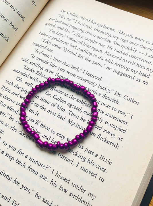 Purple Seed Bead Bracelets