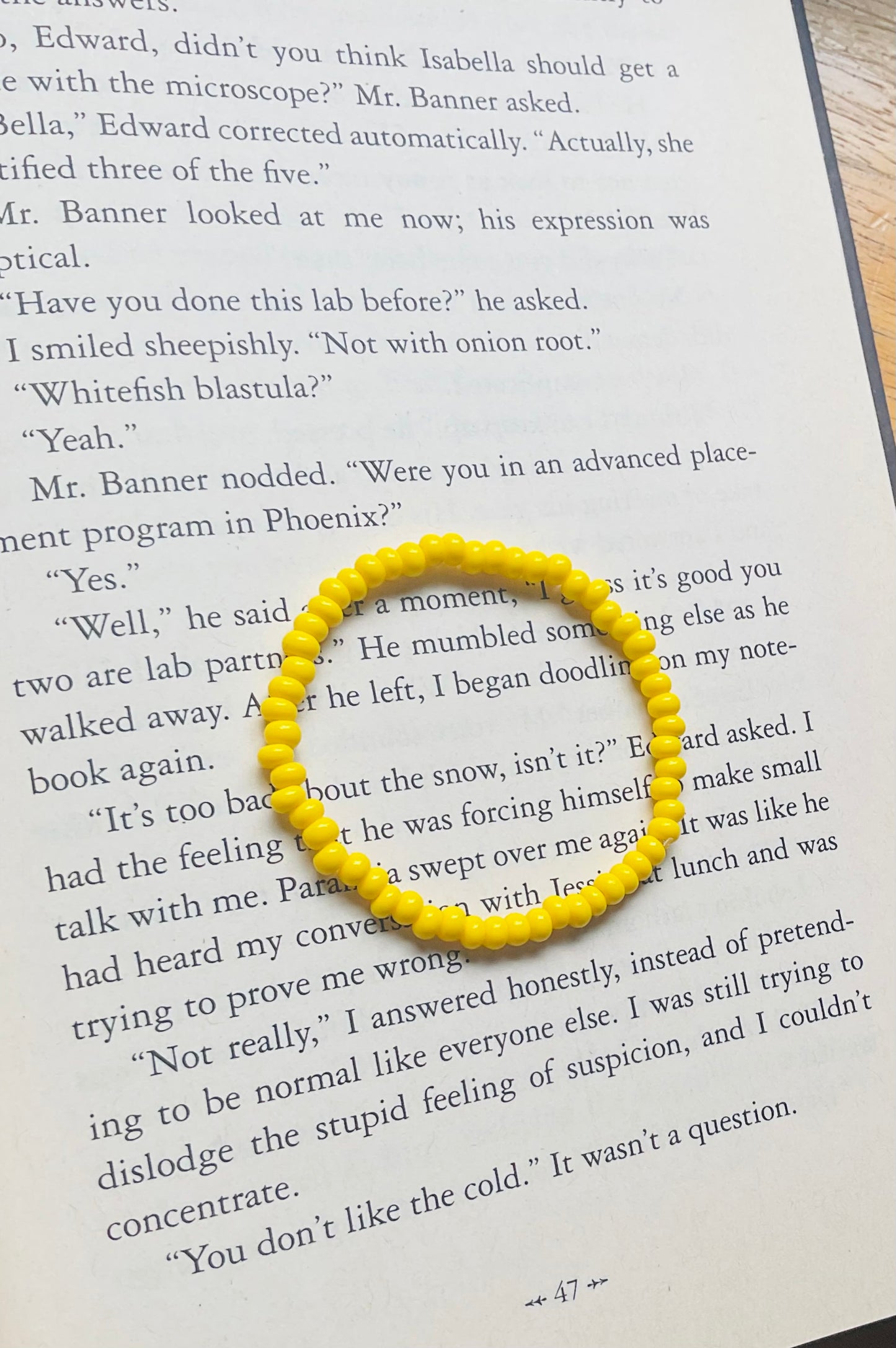 Yellow Seed Bead Bracelets