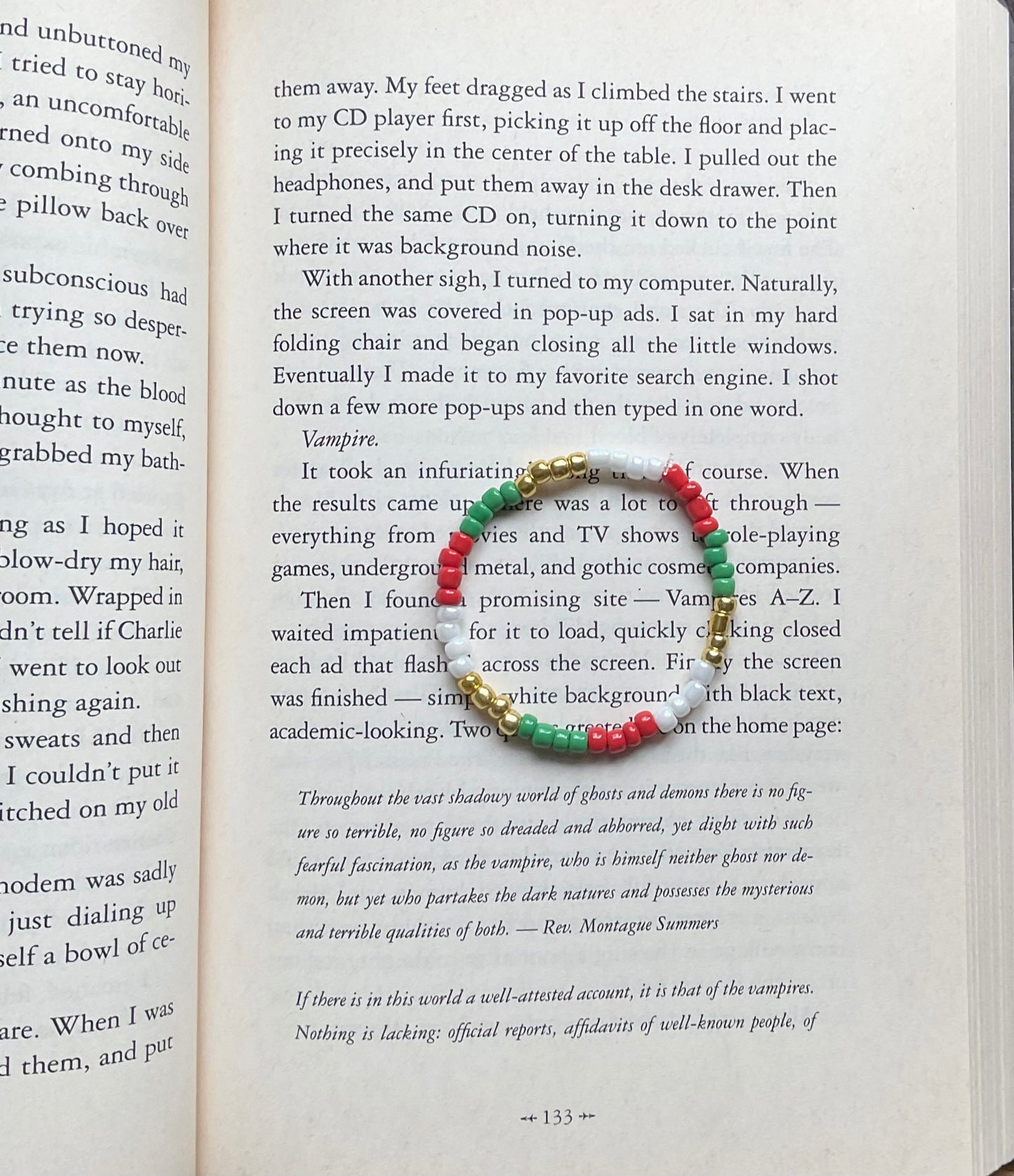 Christmas Seed Bead Bracelet